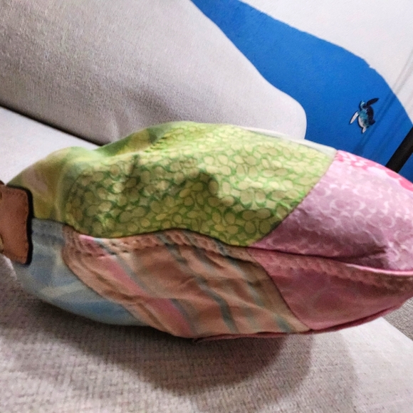 Vintage Coach Patchwork Multi-Colored Hobo Shoulder Bag Purse - Picture 9 of 16